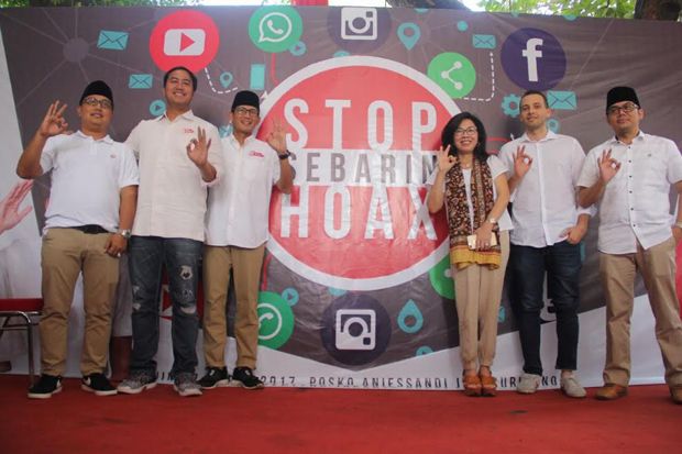 Sandiaga Uno Launching Program Stop Sebarin Hoax