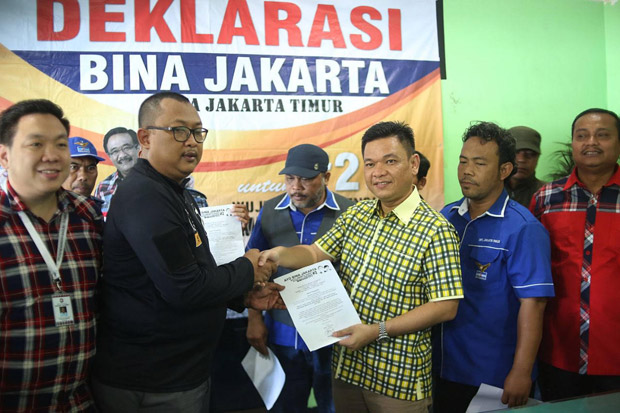 Relawan Bina Jakarta Deklarasi Dukungan untuk Ahok-Djarot