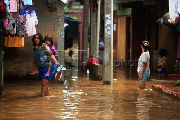 Curah Hujan dan Kali Meluap, Ini Beberapa Wilayah Tergenang di DKI