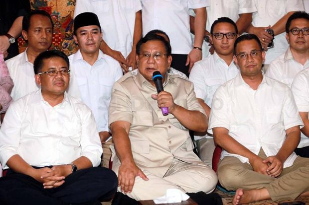 Prabowo: Anies-Sandi Akan Ciptakan Persatuan di Jakarta