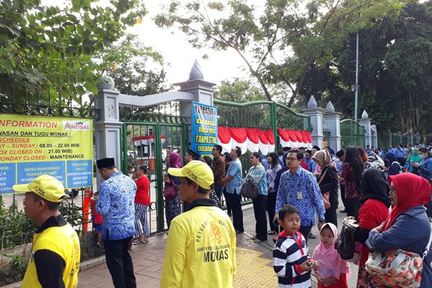 Terlambat Datang, PNS DKI Jakarta Dilarang Ikut Upacara