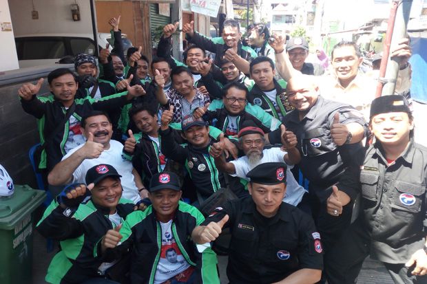 1.500 Driver Ojek Online di Jakarta Utara Gabung dengan Baja Perindo