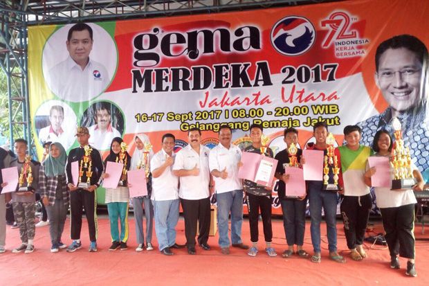 Pelajar dan Warga Antusias Ikut Gema Merdeka Partai Perindo Jakarta Utara