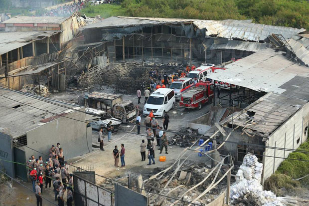 Polisi Duga Ega Tewas dalam Ledakan Pabrik Kembang Api di Tangerang