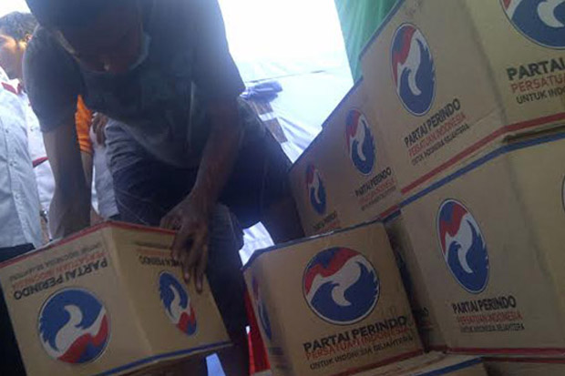 Partai Perindo Beri Bantuan kepada Korban Kebakaran di Serpong