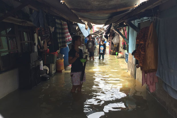 Banjir Rob, Lurah Pluit Sebut Tanggul Dijebol Warga