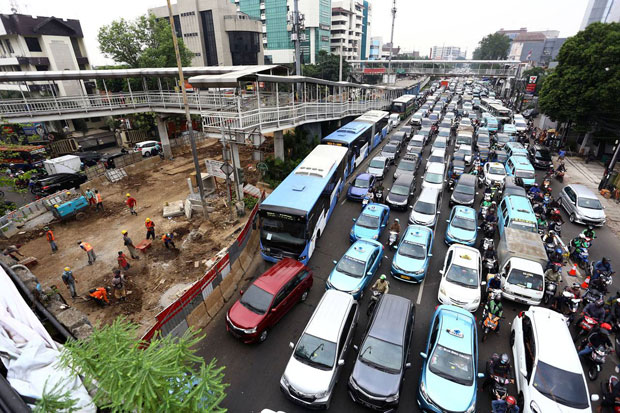 Imbas Pembangunan, Polda Catat 63 Titik Kemacetan di Jakarta