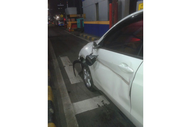 Kecelakaan Mobil Terjadi di GT Tebet 1 Arah Semanggi