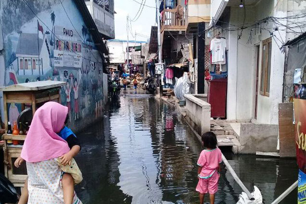 Masuk Awal 2018, Banjir Rob Ancam Kawasan Utara Jakarta