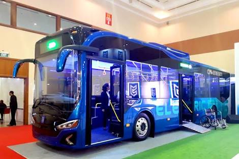 Bus Listrik Karya Anak Bangsa Jadi Moda Transportasi di Soetta