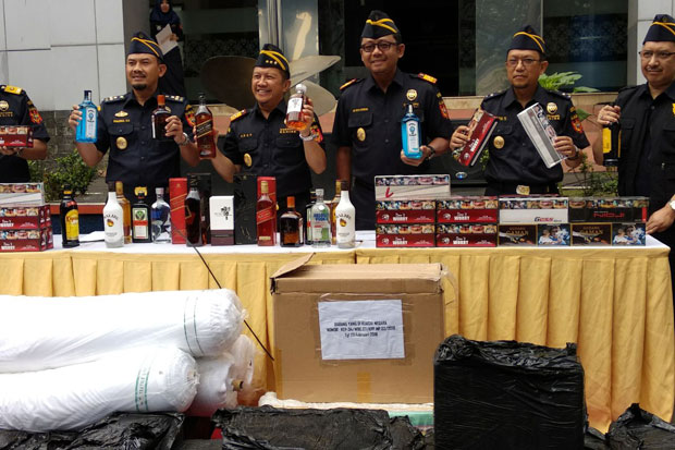 Bea & Cukai Gagalkan Penyelundupan Miras ke Jakarta Seharga Rp8 M