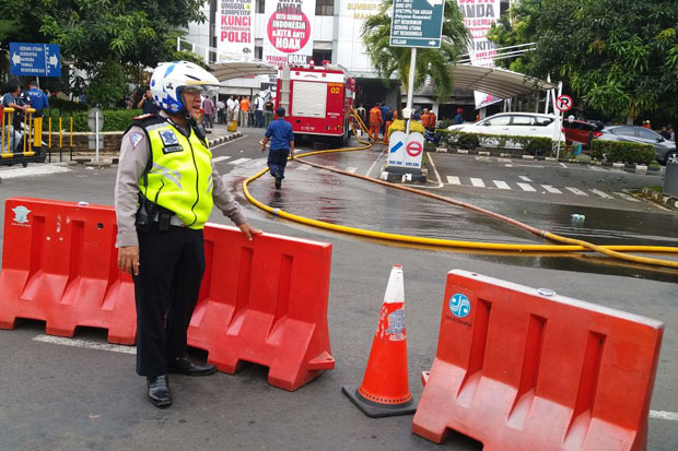 Kebakaran di Polda Metro Jaya Akibat Korsleting Listrik