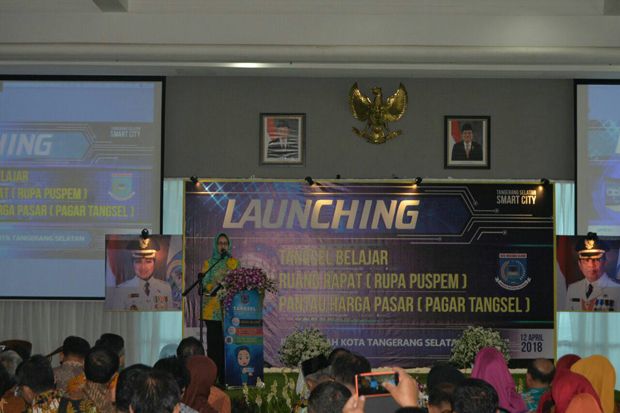 Wali Kota Tangerang Selatan Launching Tiga Aplikasi