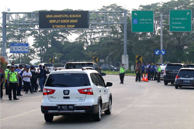 Ganjil Genap di Tol Tangerang Tingkatkan Kecepatan Kendaraan 35,04%