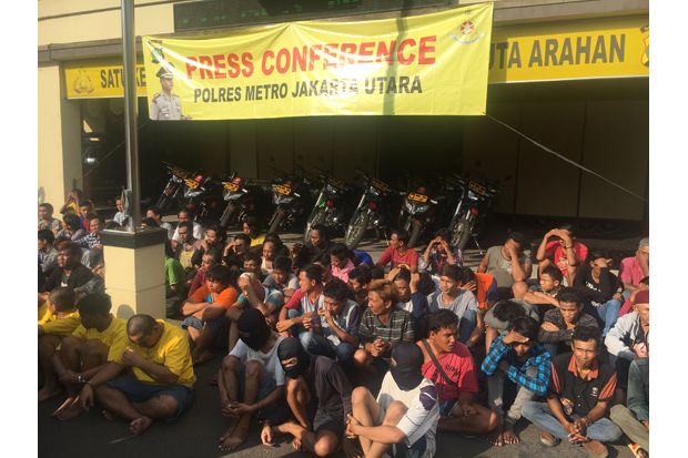 83 Bajing Loncat dan Preman Diciduk Polres Jakarta Utara