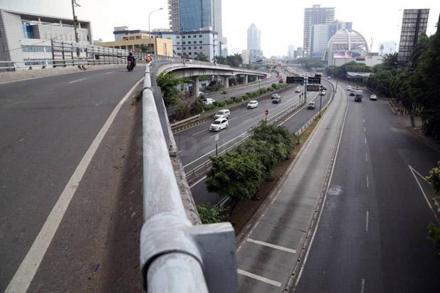 H+4 Idul Fitri, Kondisi Jalan Jakarta masih Lengang