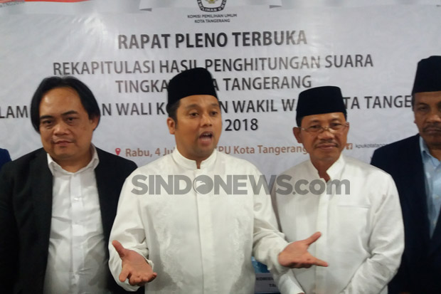 Pleno KPU Tangerang, Arief-Sachrudin Menang dengan 609.428 Suara