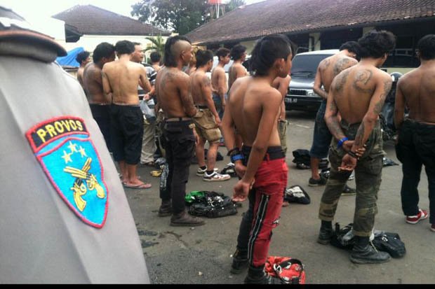 101 Bandit Jalanan di Bekasi Dicokok Polisi Tiga Ditembak