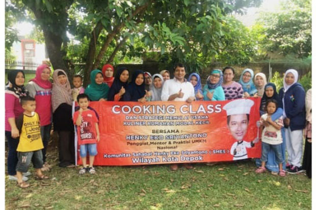 Pemberdayaan UMKM, Cak Eko Beri Pelatihan Cooking Class di Depok