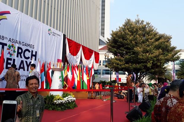 Begini Rute Kirab Obor Asian Games di Jakarta Hari Ini