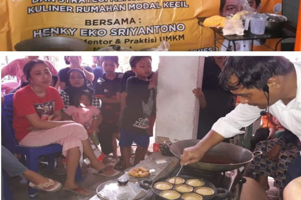 Cak Eko Bagi Ilmu Wirausaha kepada Ibu-Ibu di Medan Satria Kota Bekasi