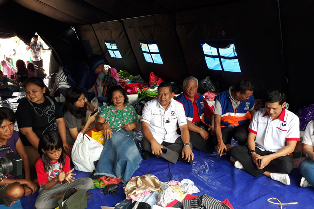 DPD Perindo Jaktim Berikan Bantuan Korban Kebakaran Pondok Bambu