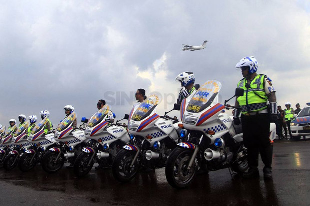 Polisi Gandakan Kekuatan Personel Saat Penutupan Asian Games 2018