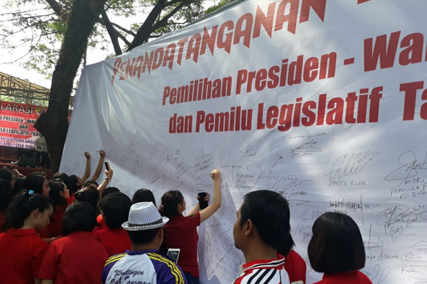Warga Tangerang Tolak Politik Pecah Belah di Pilpres dan Pileg 2019