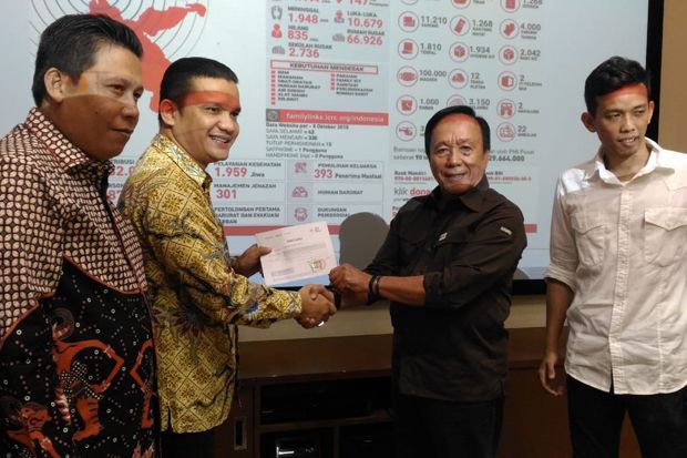 Komunitas Batak Pendukung Jokowi-Maruf Serahkan Bantuan untuk Korban Bencana Sulteng