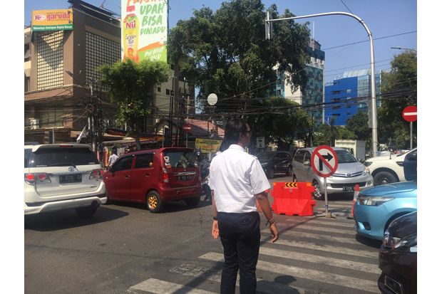 Uji Coba Satu Arah di Jalan KH Wahid Hasyim Diberlakukan 24 Jam