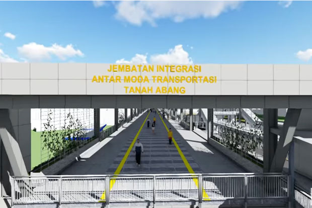 Hari Ini, DKI Akan Soft Launching Sky Bridge Tanah Abang