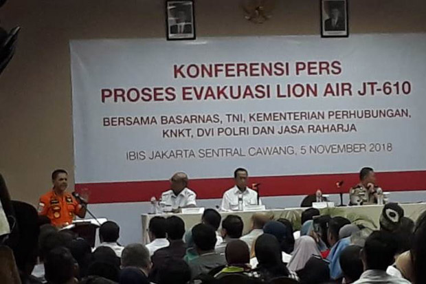 KNKT Sebut Data FDR Pesawat Lion Air JT-610 Masih Proses Verifikasi