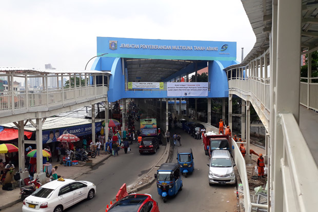 Uji Coba Skybridge, Arus Lalu Lintas di Jalan Jatibaru Kembali Normal