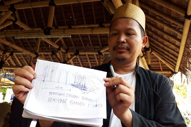 Akademi Bambu Nusantara Kenalkan Teknologi Pemecah Ombak Tsunami