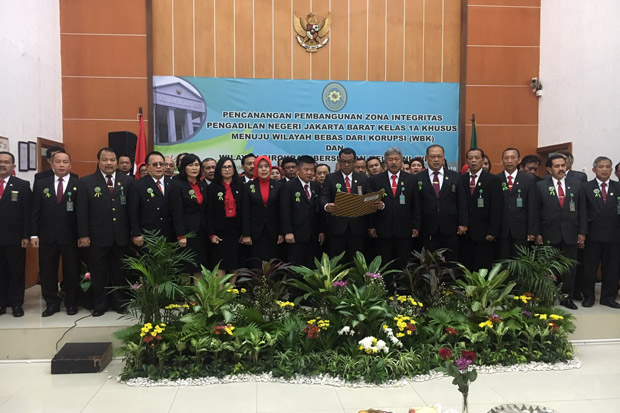 Canangkan Wilayah Bebas Korupsi, Hakim PN Jakbar Terus Dipantau
