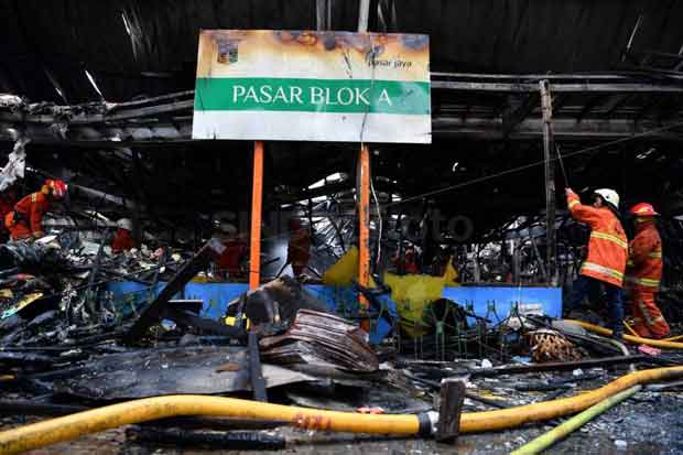 Pasar Blok A Terbakar, Pedagang Akan Dapat Dana Bantuan Rp10 Juta