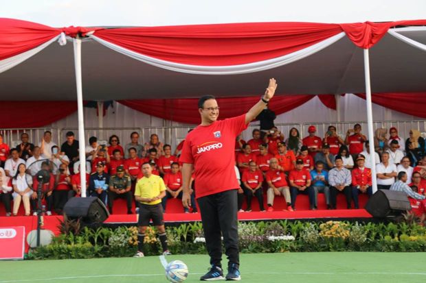 Anies Lakukan Kick Off Pembangunan Jakarta International Stadium