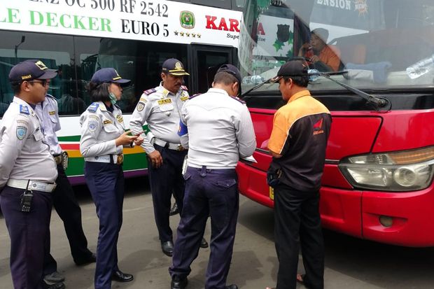 Dishub DKI Gelar Uji Laik Puluhan Bus di Terminal Tanjung Priok