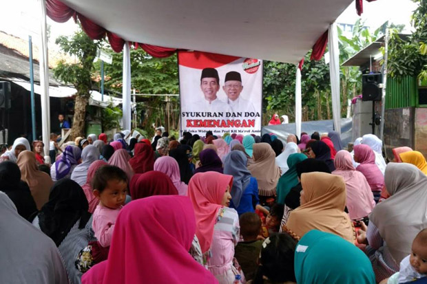Relawan Pertiwi Gelar Syukuran Kemenangan Jokowi-Maruf Versi Hitung Cepat