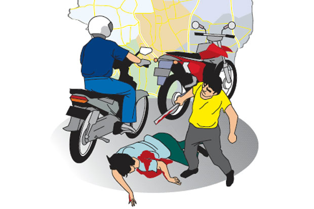 Berpapasan di Jalan, Remaja Jakarta Kritis Dibacok Pemotor di Bekasi