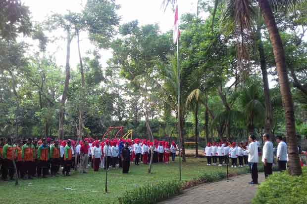 HUT ke-74 RI, Indonesia Raya Bergema di Taman Dadap Merah