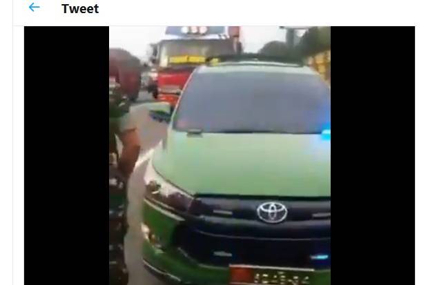 Viral Video Mobil Pelat TNI, Kapendam Sebut Sopir Karyawan Swasta