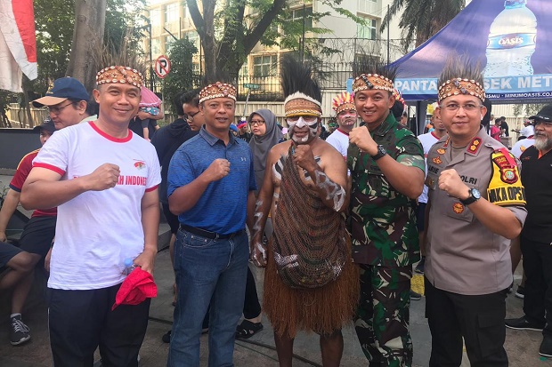 Komunitas Papua di Jakarta Gelar Yospan Papua di Car Free Day