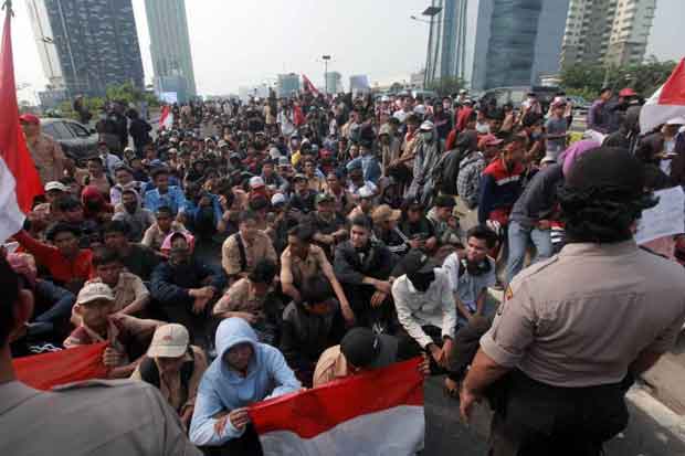 Demo di DPR, Ratusan Pelajar STM Diamankan Polisi