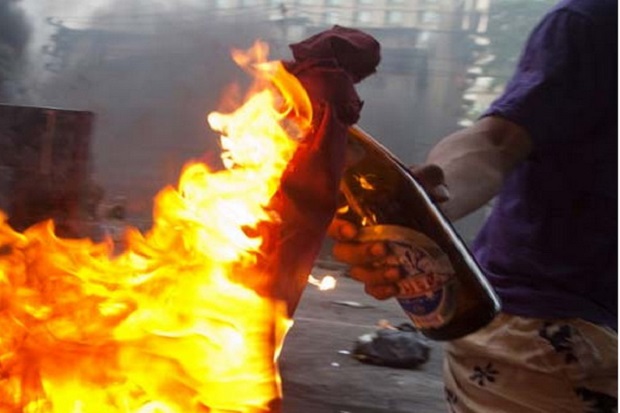 Pospol Cempaka Putih Diteror Molotov oleh Sekelompok Pemotor