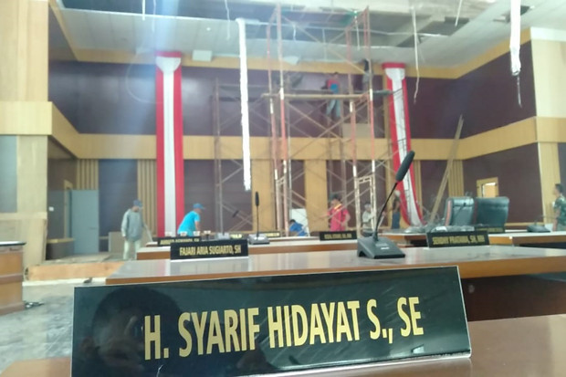 Plafon Gedung Baru DPRD Kota Bogor Ambruk, Kejari Akan Lakukan Investigasi