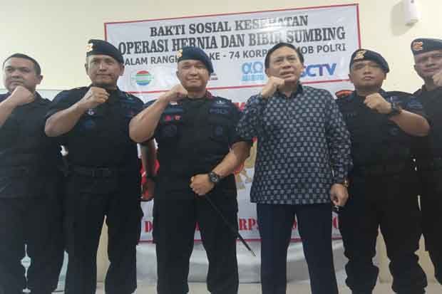 74 Warga Ikut Operasi Bibir Sumbing dan Hernia Gratis di RS Brimob Depok