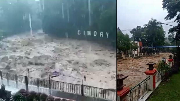 Video Viral Banjir Bandang di Puncak Bogor Kejadian Tahun 2018