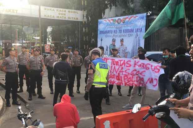 Demo di Polda, HMI Ubhara Jaya Minta Usut Tuntas Dugaan Korupsi Ini