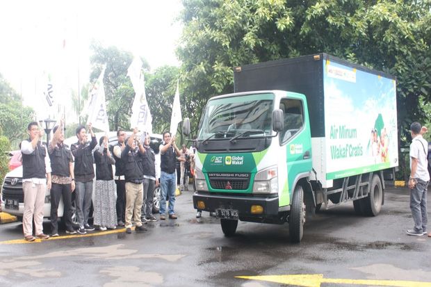 Global Wakaf-ACT Kembali Distribusikan 1.000 Karton Air Minum Wakaf